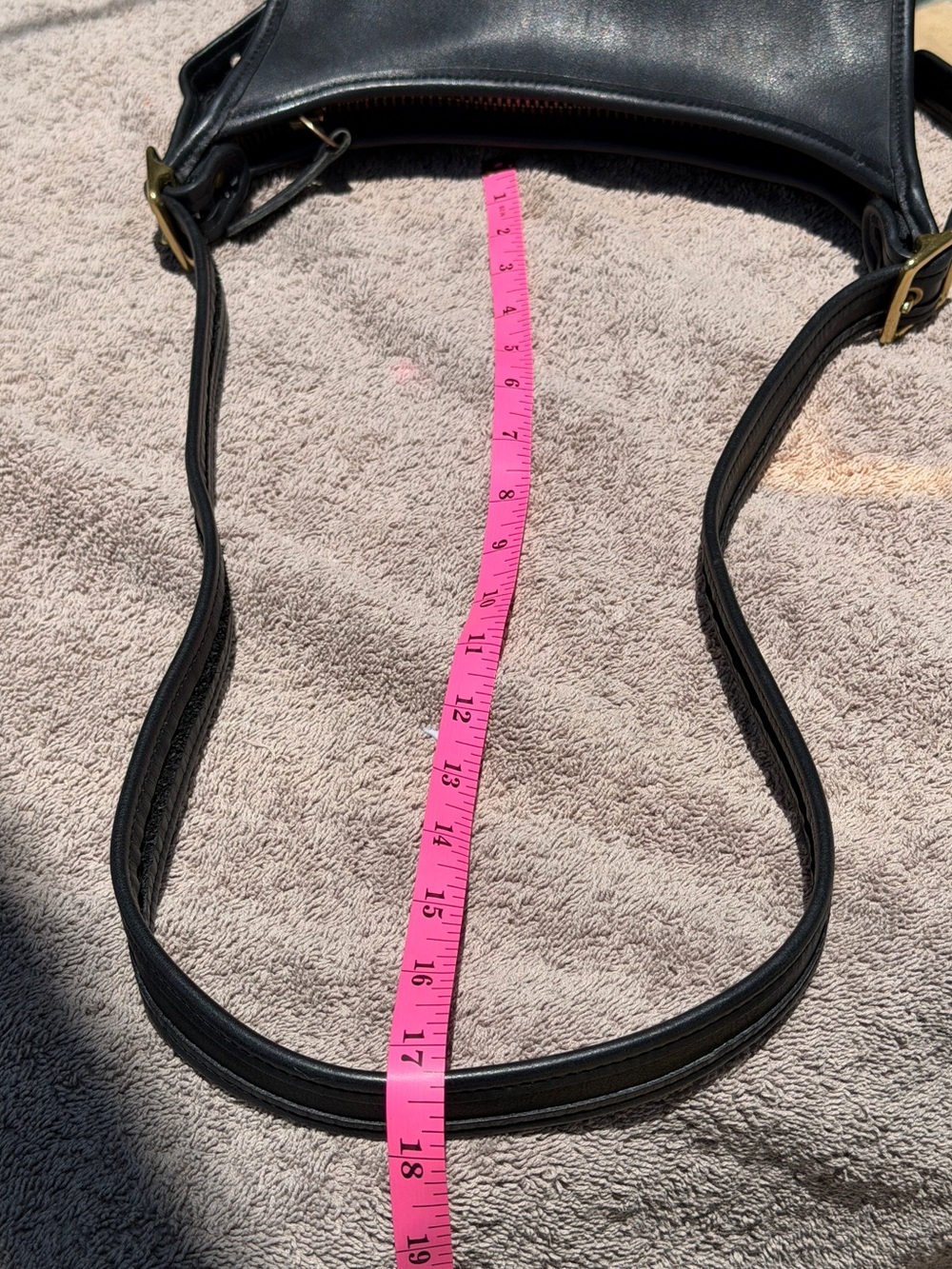 Coach Vintage Black Leather Janice Legacy Crossbody 9950 Dominican Republic - Picture 13 of 14